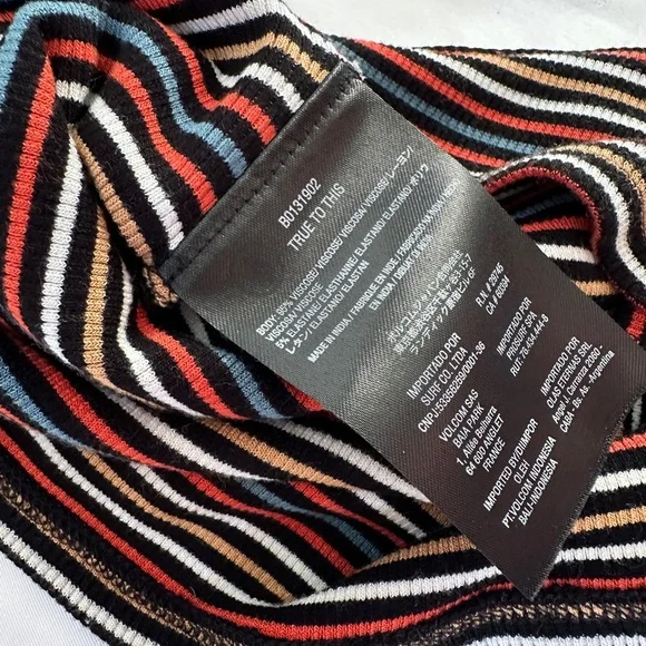 Volcom Strype Hype Crop Tank - Black Multi - S - Picture 9 of 9